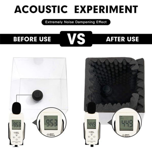 12 Pack Self Adhesive Acoustic Foam Panels Reduce for Studio,Etc 1