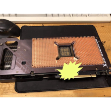 3060 3080 3090 Backplane Heat Sink Graphics Card 90X180X2MM