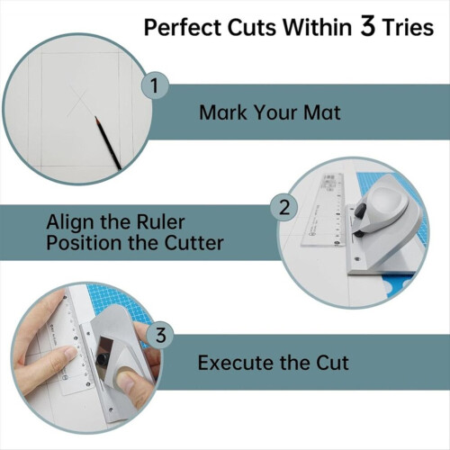 Bevel Mat Cutter with 5 Blades,45Push-Style Mat Board Cutter 1