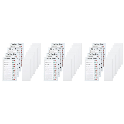 Set di 4 lavagnette per appunti con 8 cartoncini