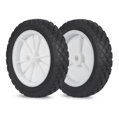 Lot de 2 roues de 7 pouces pour diables, roues de rechange