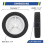 Lot de 2 roues de 7 pouces pour diables, roues de rechange 3