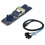 M.2 NVME till Mini SAS SFF-8087 expansionskort stöder 4-portars SATA3.0 1