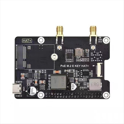 Adattatore PCIe a M.2 E KEY per Raspberry Pi 5 con PoE HAT+ e supporto NGFF. 2