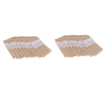 100 Stueck Messer und Gabeln Besteck set tasche Halter Lace,21x11cm