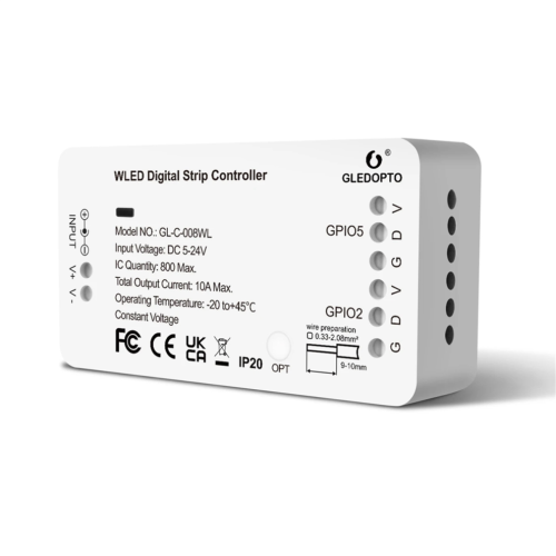 WLED RGB RGBW Digital Strip Controller