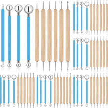 6 sets stippenschildergereedschap, 60 stuks gereedschap voor het modelleren van klei en aardewerk