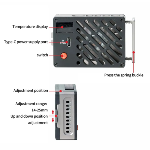 Thermostatischer Halbleiter-Kamera-Lüfter-Kühlkörper 2