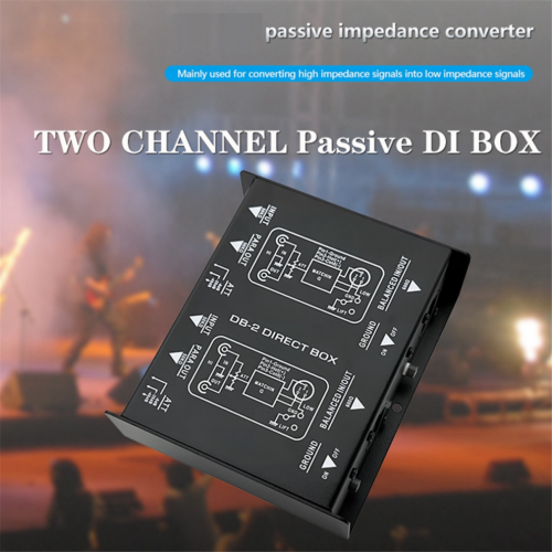 DI box audio professionale DB2 a 2 canali 2