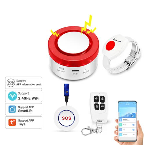 WiFi Panic Button for Elderly Senior Emergency Fall Alert Devices EU 1