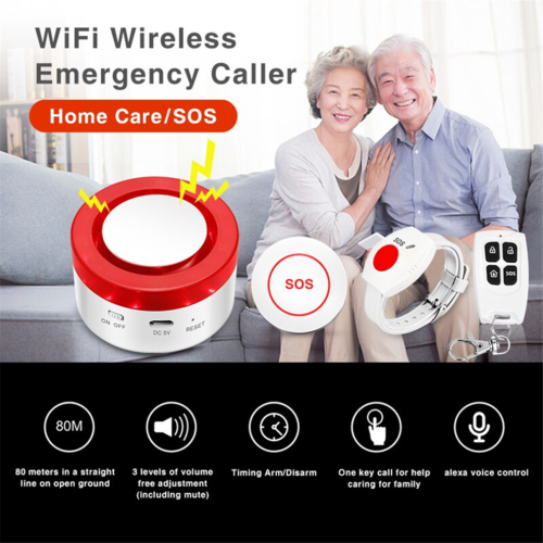 WiFi Panic Button for Elderly Senior Emergency Fall Alert Devices EU 2