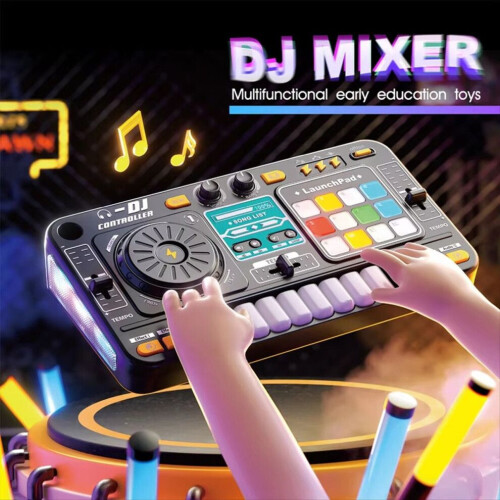 Barn DJ Mixer Controller Elektronisk Orgel DJ-spelare 1