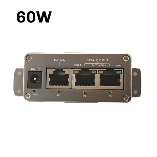 Εγχυτήρας POE MINI Gigabit 3 θυρών, μέγιστης εξόδου 60w, εγχυτήρας POE 1
