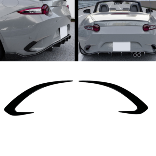 Heckstoßstangen-Splitter-Spoiler für Auto, hellschwarz 1