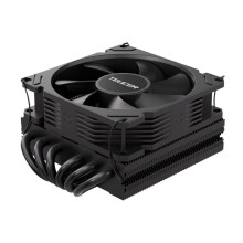 Dissipatore CPU TE-55 con 6 heatpipe per socket LGA1700 AM5 AM4, colore nero.