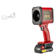 Secador de pelo de mano de alta potencia para exteriores con ventilador turbo Violent, color rojo