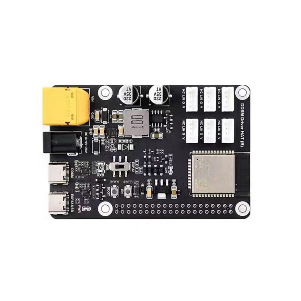 ESP32 DDSM -moottoriohjainkortti HAT Raspberry Pi 2.4G WiFi -moduulille ...