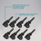 8 st TPMS däcktryckssensorer för 4