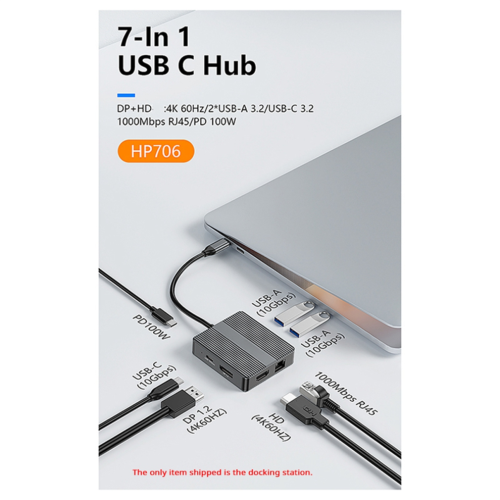 USB C Hub USB3.2 Adapter Type C Hub Laptop Docking Station B 2