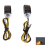 Schwarze Mini-Blinker für 4