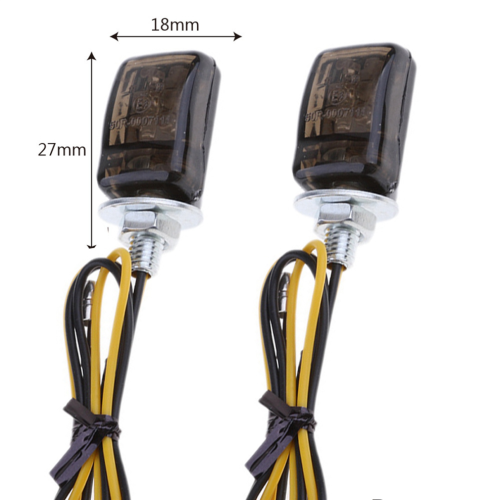 Schwarze Mini-Blinker für 2