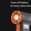 Mini ventilatore turbo a getto da 130000 giri/min con display e luce a LED B 1