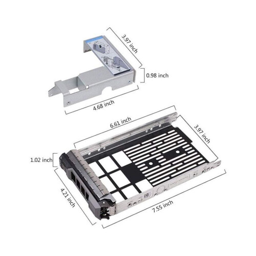 Vassoio per hard disk da 3,5 pollici per server PowerEdge - con adattatore 1