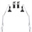2-Piece White Adjustable Embroidery Hoop Stand for Handiwork 1