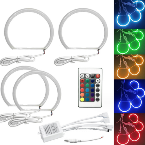 131 χιλιοστά RGB φως αυτοκινήτου Angel Eyes LED ημικύκλιο για 2