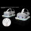 Charging Base Charging Station Supports with RGB Lighting US Plug 1