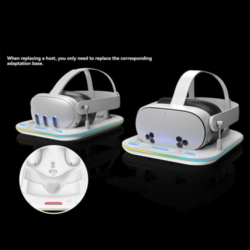 Charging Base Charging Station Supports with RGB Lighting US Plug