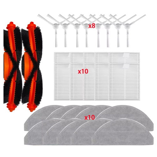 Fit for Parts Main Roller Side Brush Filter Mop Cloth 1