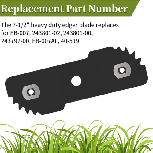 -007 7-1/2in Edge Hog Heavy Duty Edger για μαύρο & 2PCS 2