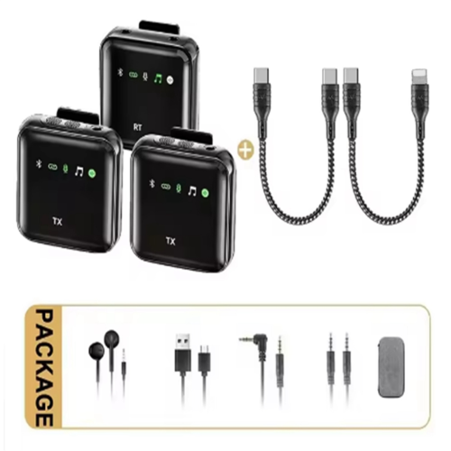 2.4G trådlöst lavaliermikrofonsystem för Android/kamera/bärbar dator 1