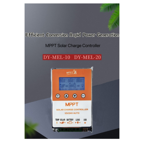 Photovoltaic MPPT Solar Controller with Backlight Display 10A 2