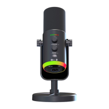 USB Dynamic Microphone for Podcast Gaming Live Streaming Black