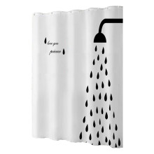 Rideau de salle de bain élégant, écologique et lavable, taille standard pour plus d'intimité et design unique, tissu polyester de qualité