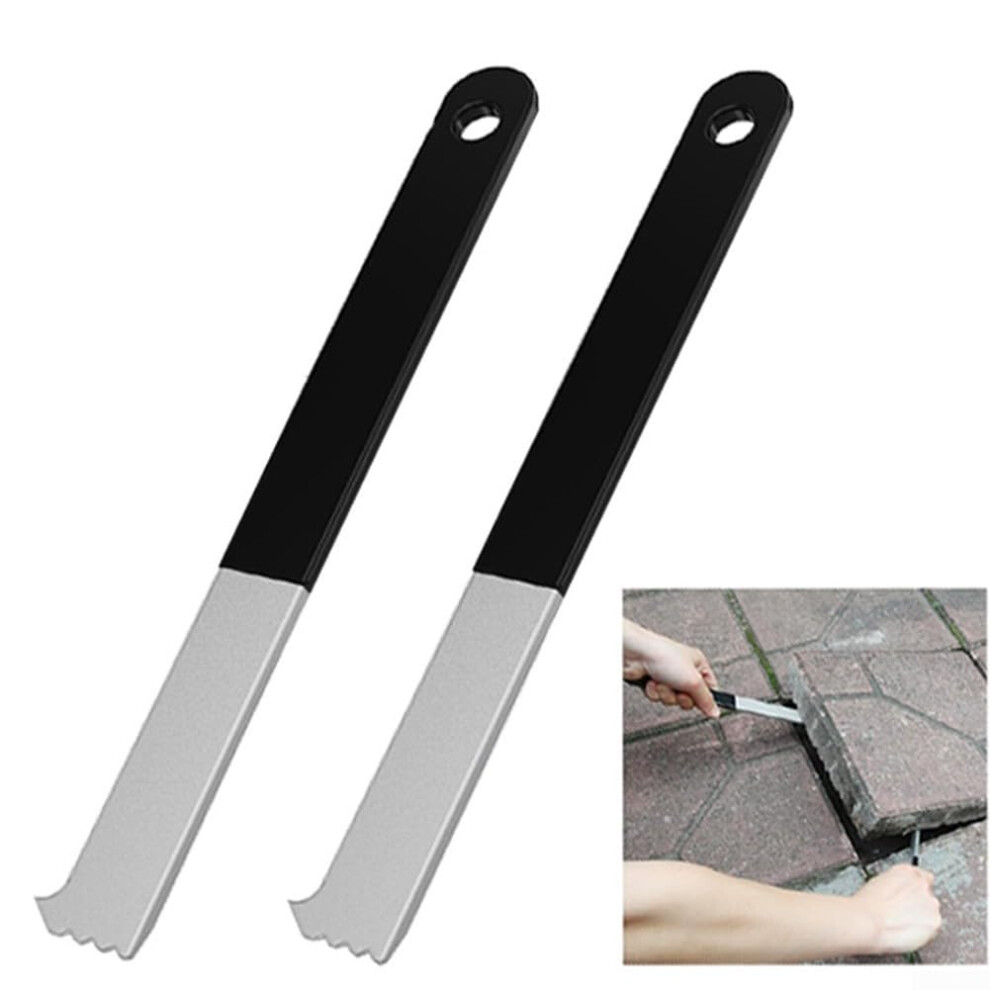 2 X Paving Stone Puller Tool For Sunken Brick Removal Tool With Gripper Slots And Grout Scraper Functions 9412369671837