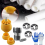 Electric Drill Compatible PVC Pipe Threader Kit with Various Die Size 2