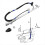 Antenna Kit Assembly with Antenna Ornament Nut Base Fits for 2