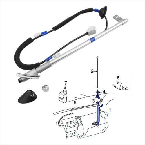 Antenna Kit Assembly with Antenna Ornament Nut Base Fits for 1