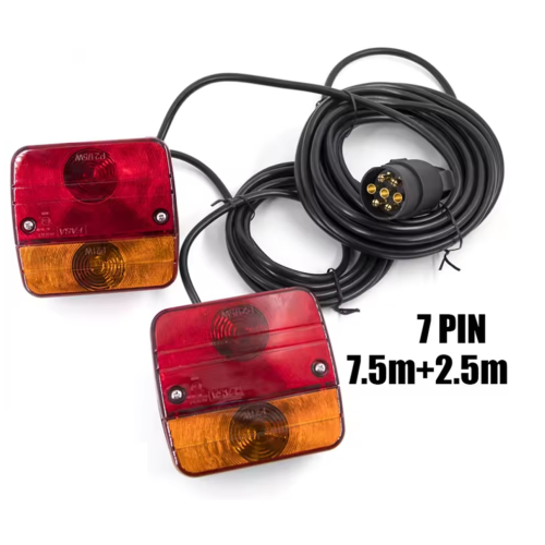 1 Set 12V Universal Rear Combination Towing Tail Light 1