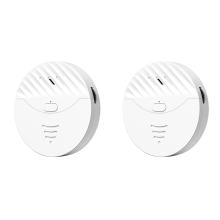 2X Tuya Smart WiFi Alarm Door and Window Vibration Sensor(White)