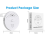 2X Tuya Smart WiFi Alarm Door and Window Vibration Sensor(White) 4