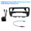 Single Din Car Dash Frame Radio Panel Fascia Plate Up 2