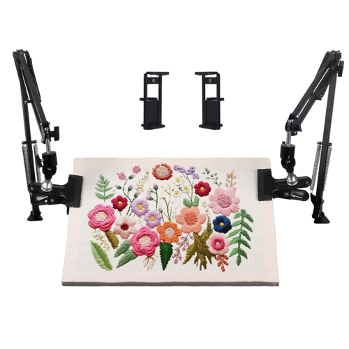 2 pcs Adjustable Hand Embroidery Hoop Stand,Needle Point Hoop Stand