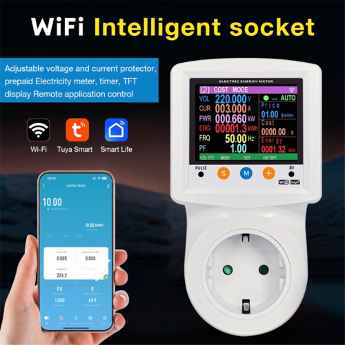 Tuya WIFI Smart Wattmeter Digital Power Meter 2