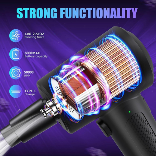 Electric Air Duster Blower Compressed Air Wireless Dust Blower 2