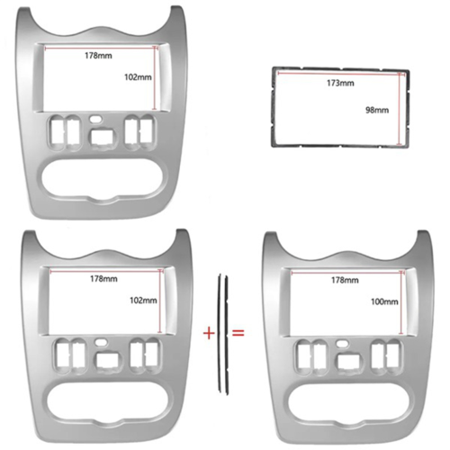 7 INCH Adapter CD Panel Trim Kit for 2010-2013 LHD 1