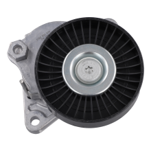 Serpentine Belt Tensioner with Pulley Assembly for